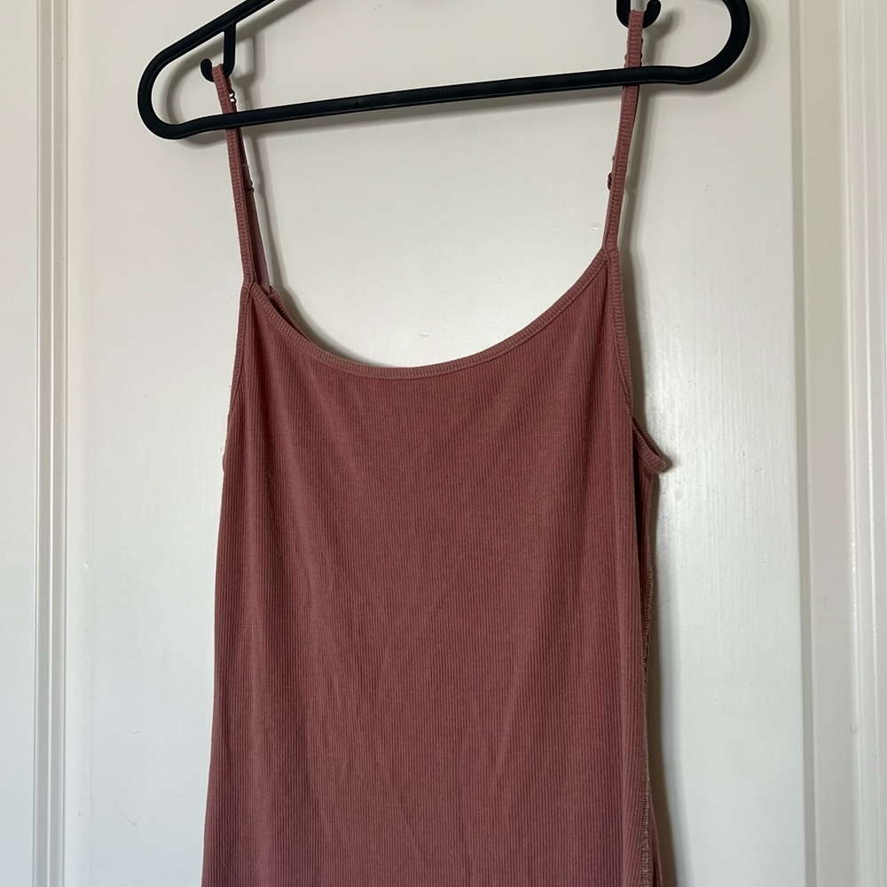 SKIMS Mauve/Rose Ribbed Dress - Picture 2 of 4